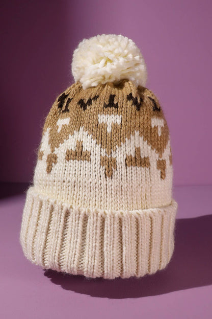 Cable Knit Pom Beanie (Soft Winter Hat | 3 Colors)
