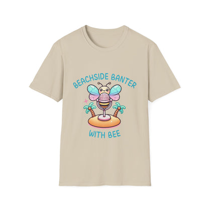 Beachside Banter with Bee Graphic Tee – Fun and Vibrant, Available in Multiple Colors