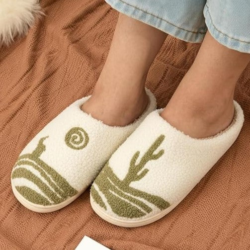 Cozy Cactus House Slippers (Soft Indoor Slip-Ons | 4 Styles)