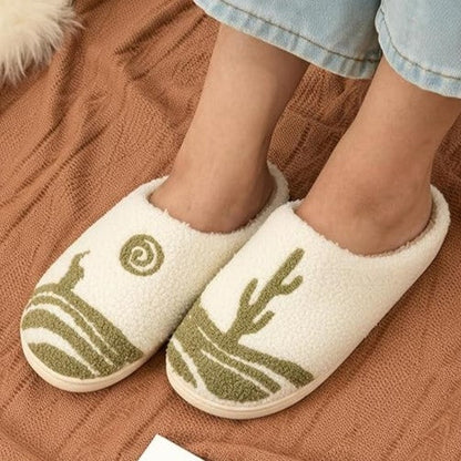 Cozy Cactus House Slippers (Soft Indoor Slip-Ons | 4 Styles)