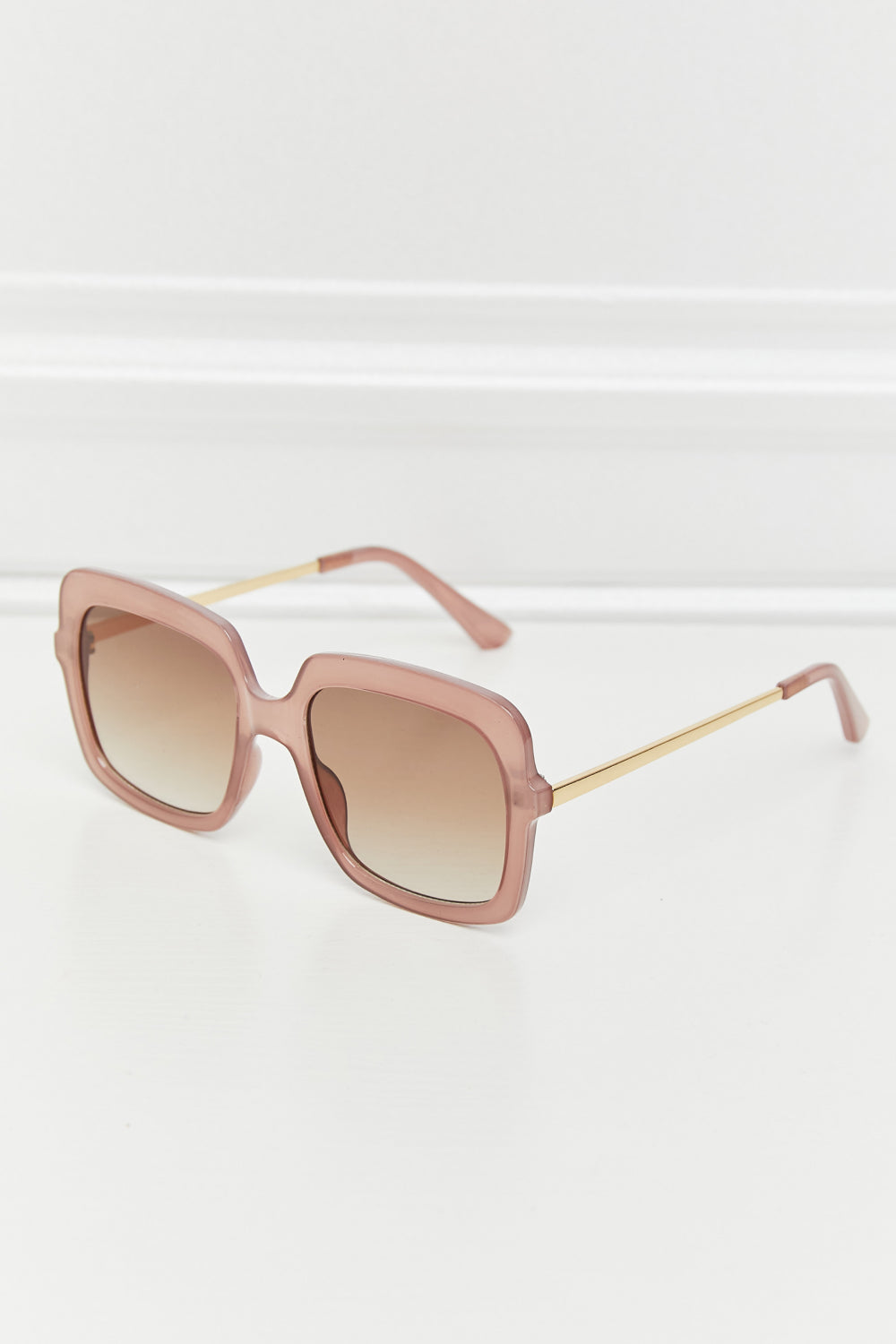 Blush Oversized Square Sunglasses