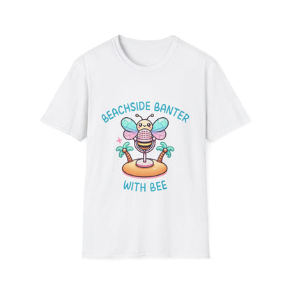 Beachside Banter with Bee Graphic Tee – Fun and Vibrant, Available in Multiple Colors