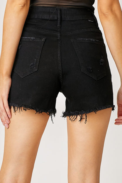 Wanderlust Fringe Denim Shorts – Edgy Travel Style