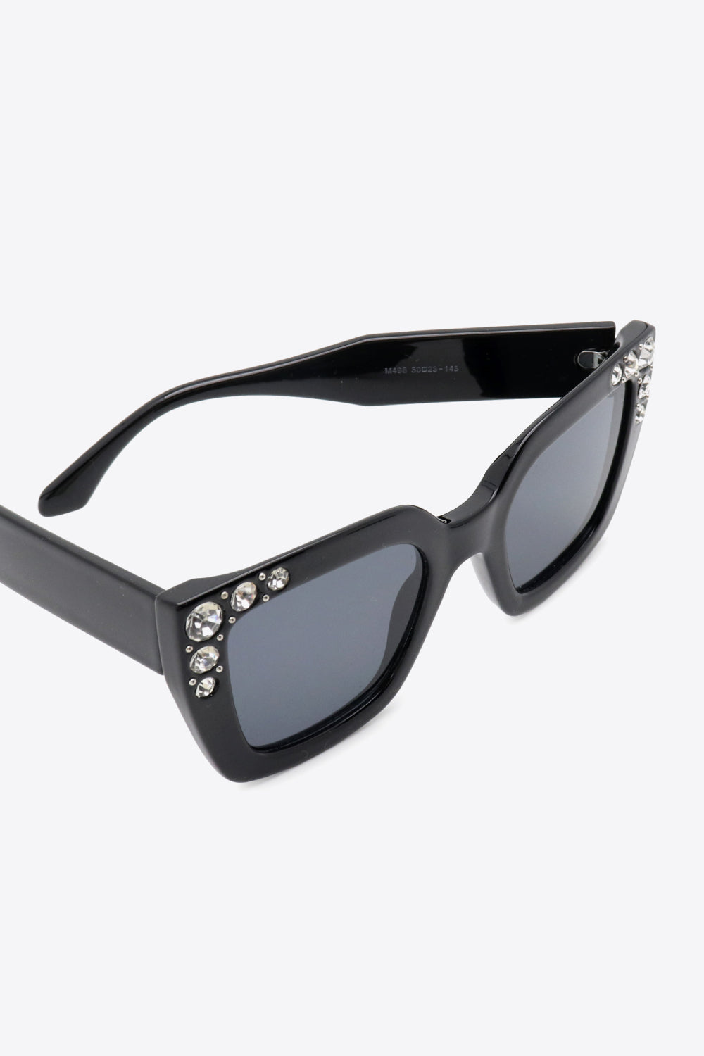 Glam Rhinestone Embellished Square Sunglasses