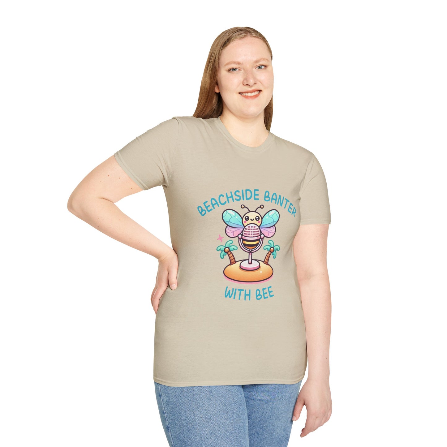 Beachside Banter with Bee Graphic Tee – Fun and Vibrant, Available in Multiple Colors