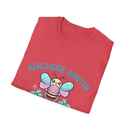 Beachside Banter with Bee Graphic Tee – Fun and Vibrant, Available in Multiple Colors