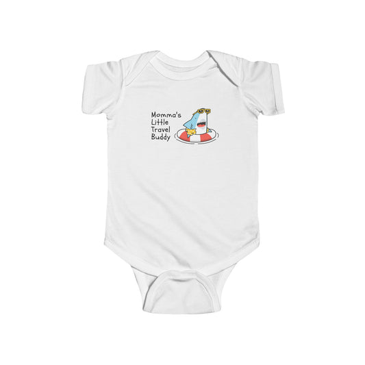 Momma's Little Travel Buddy Baby Onesie