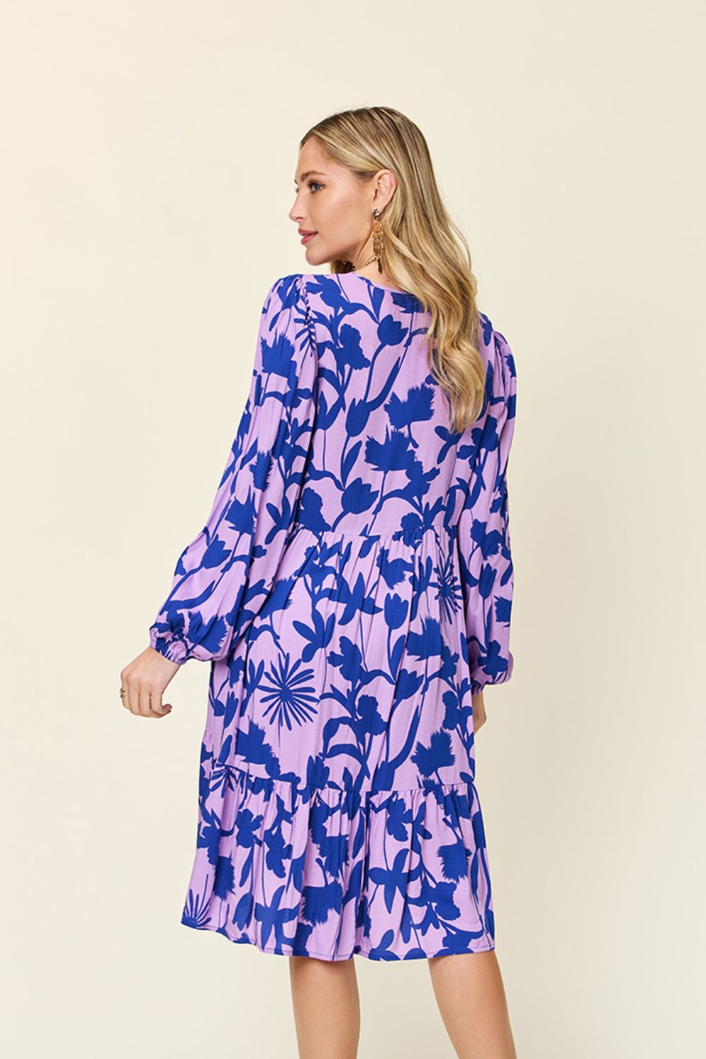 Botanical Print Tiered Midi Dress – Effortless Elegance for Every Occasion