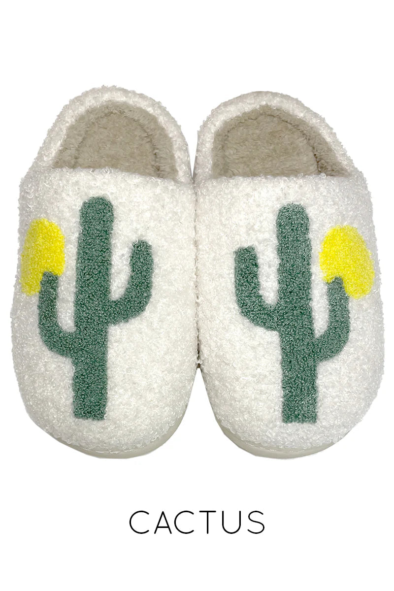 Cozy Cactus House Slippers (Soft Indoor Slip-Ons | 4 Styles)