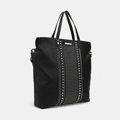 Jetsetter Luxe Studded Travel Tote – Chic & Spacious