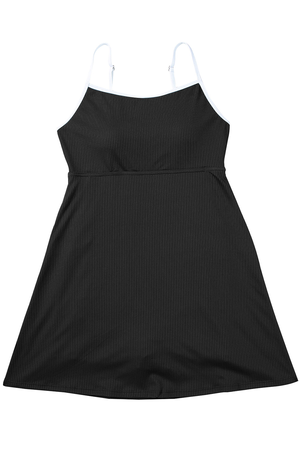 Black Spaghetti Strap Swim Dress – Sporty and Flattering Beachwear