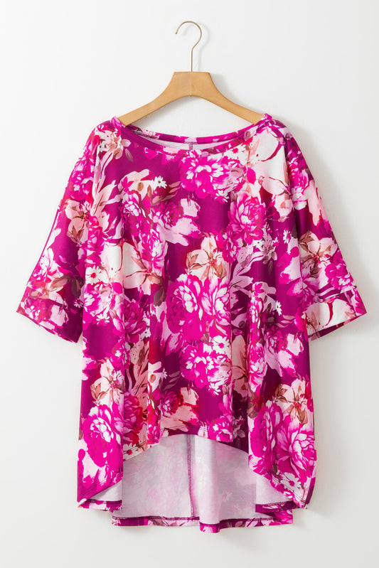 Floral Breeze Plus Size Top