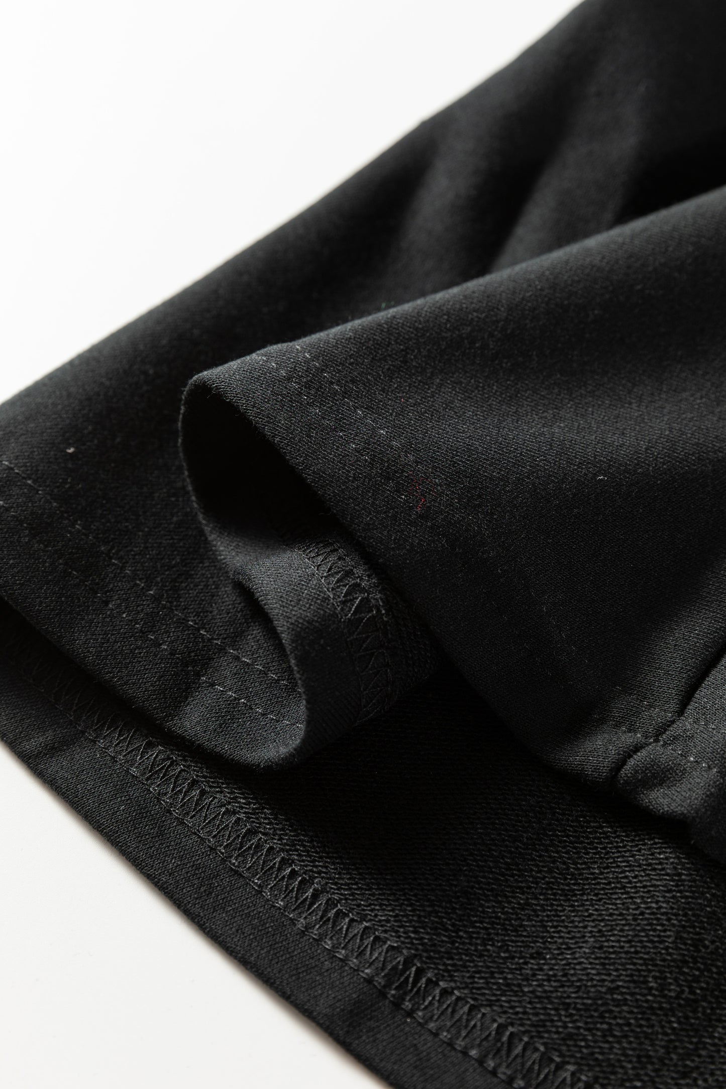 Black Long Sleeve Dress with Striped Collar – Casual Chic Collared Swing Dress