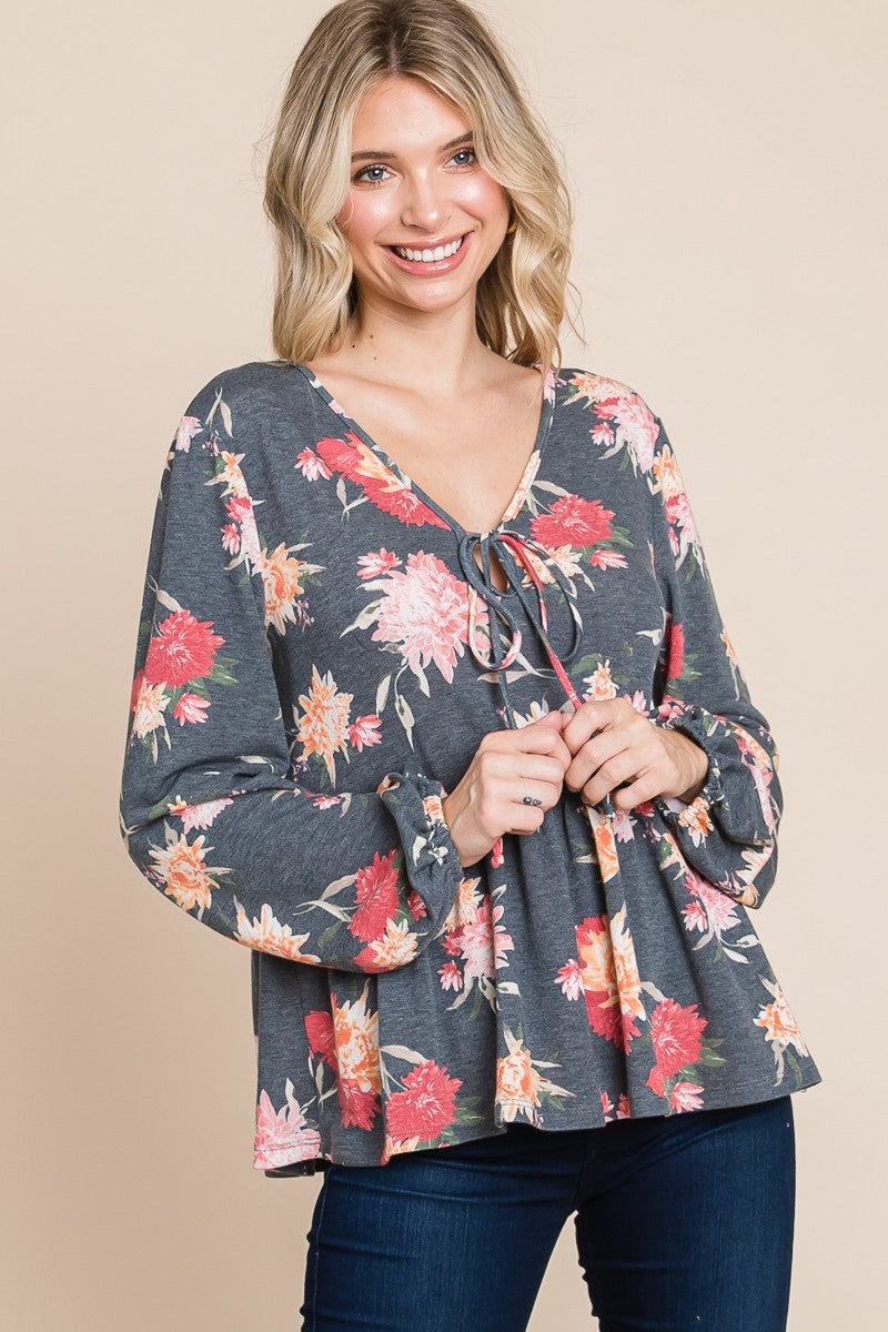 Floral Boho Peasant Top | Stylish & Comfortable Blouse