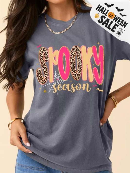 Badged - Full Size Spooky Season Halloween Graphic T-Shirt Plus Size