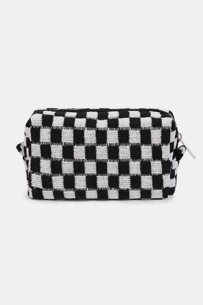 Checkered Travel Pouch