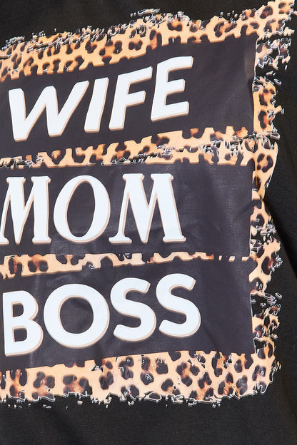 Wife. Mom. Boss. Graphic Tee – Empowered & Unstoppable