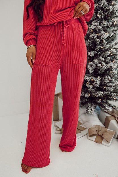 Red “Jolly” Christmas Lounge Set – Cozy Holiday Loungewear