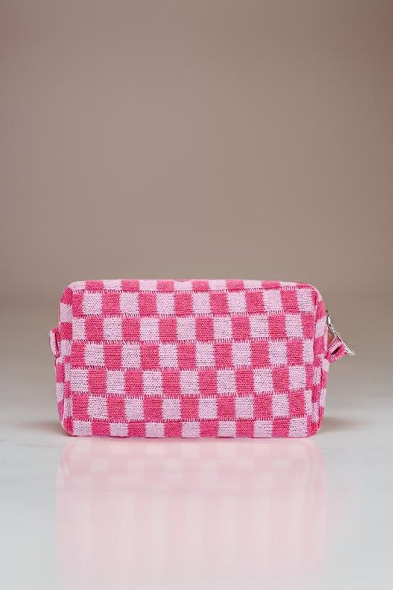 Checkered Travel Pouch