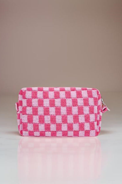 Checkered Travel Pouch